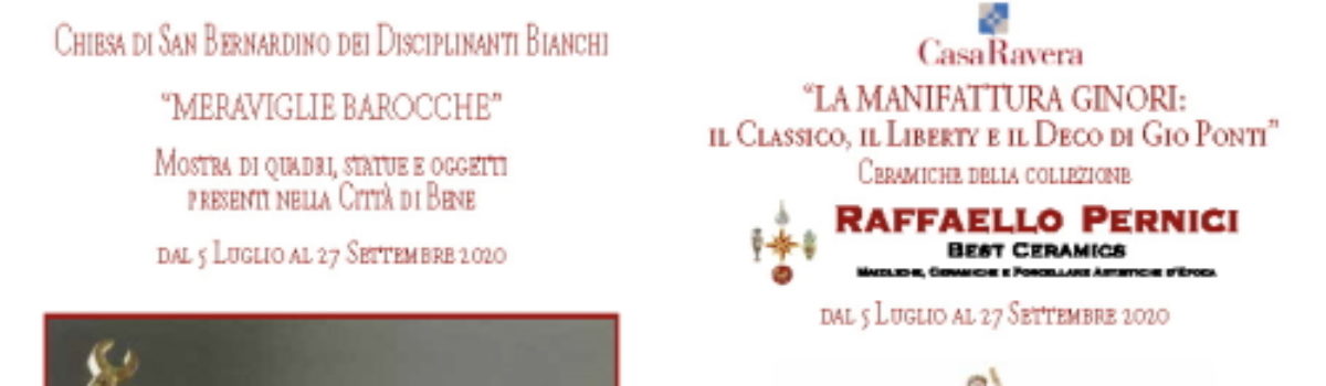 Eventi luglio – ottobre 2020